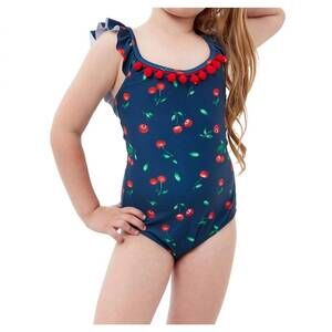 NEW GOTTEX kids round neck one piece swimsuit in gtk cherries